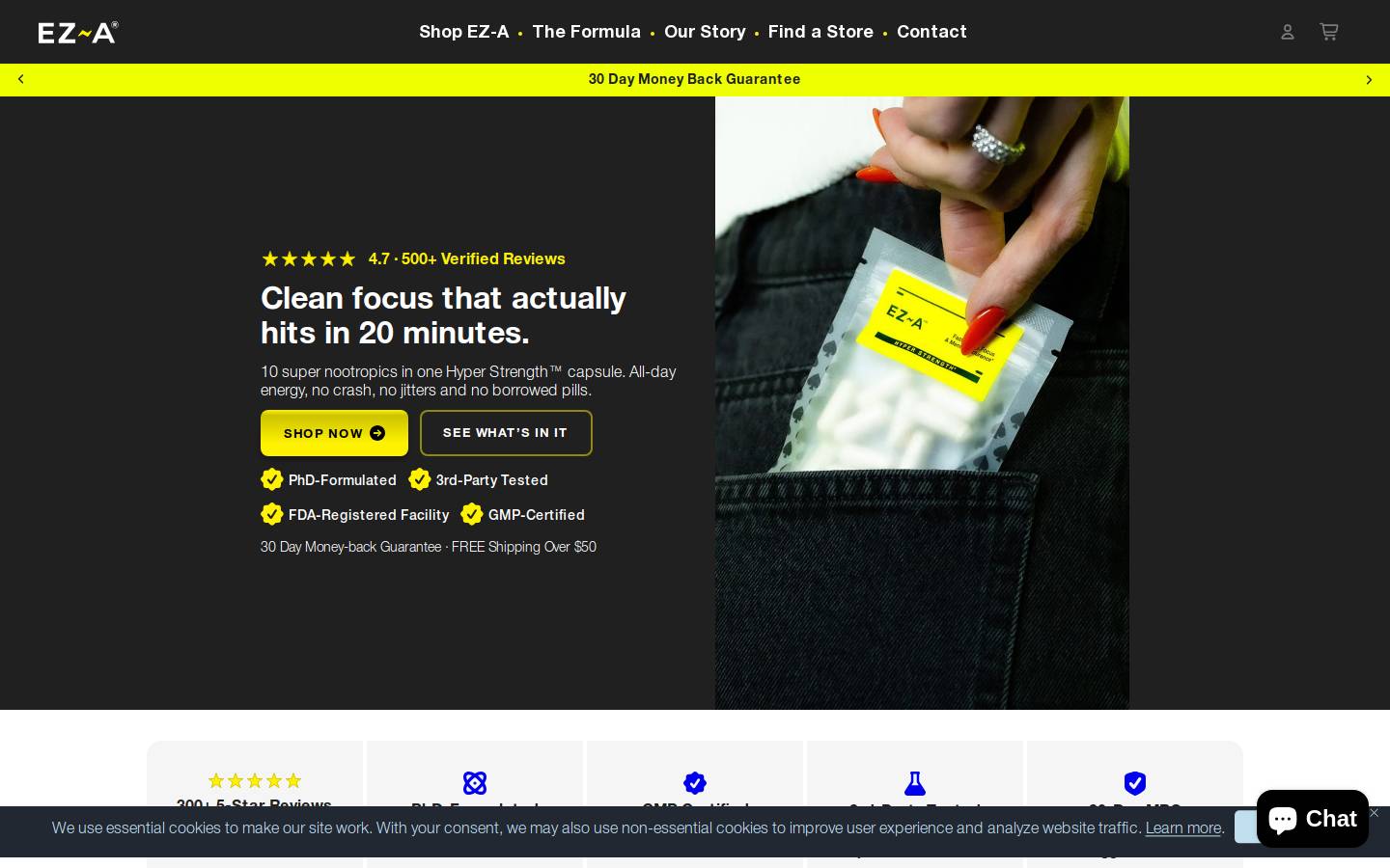 ez-a.com homepage screenshot