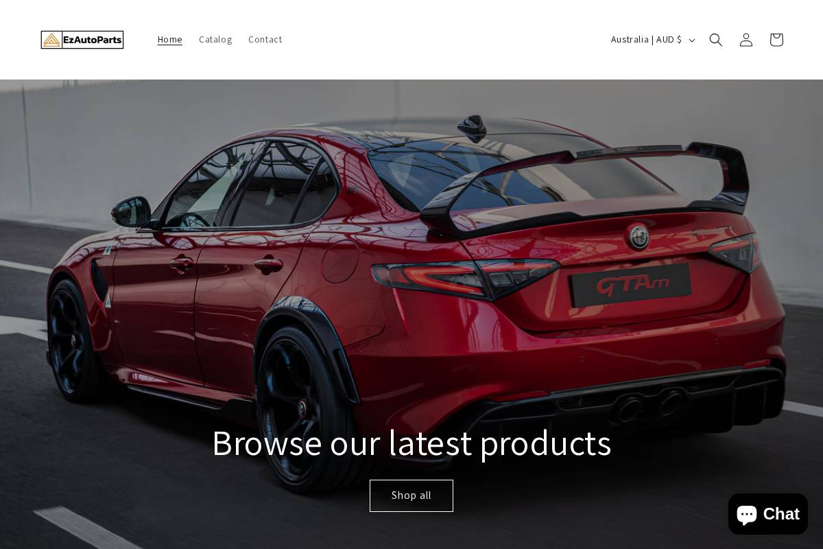 ezauto-parts.com homepage screenshot