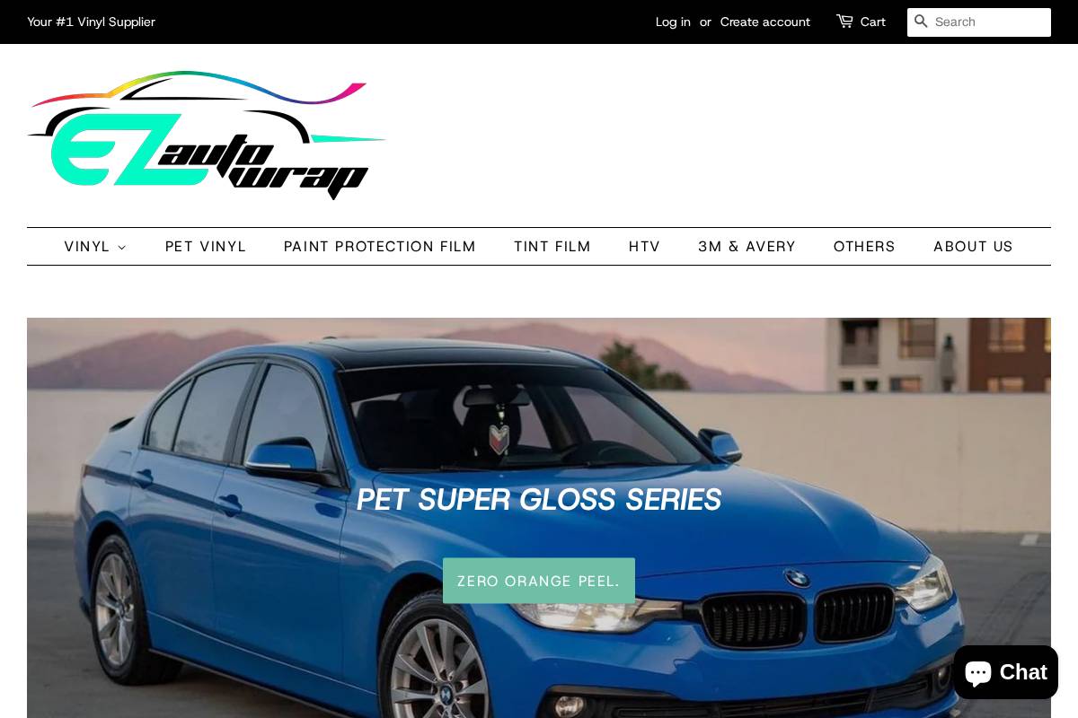 ezautowrap.com homepage screenshot