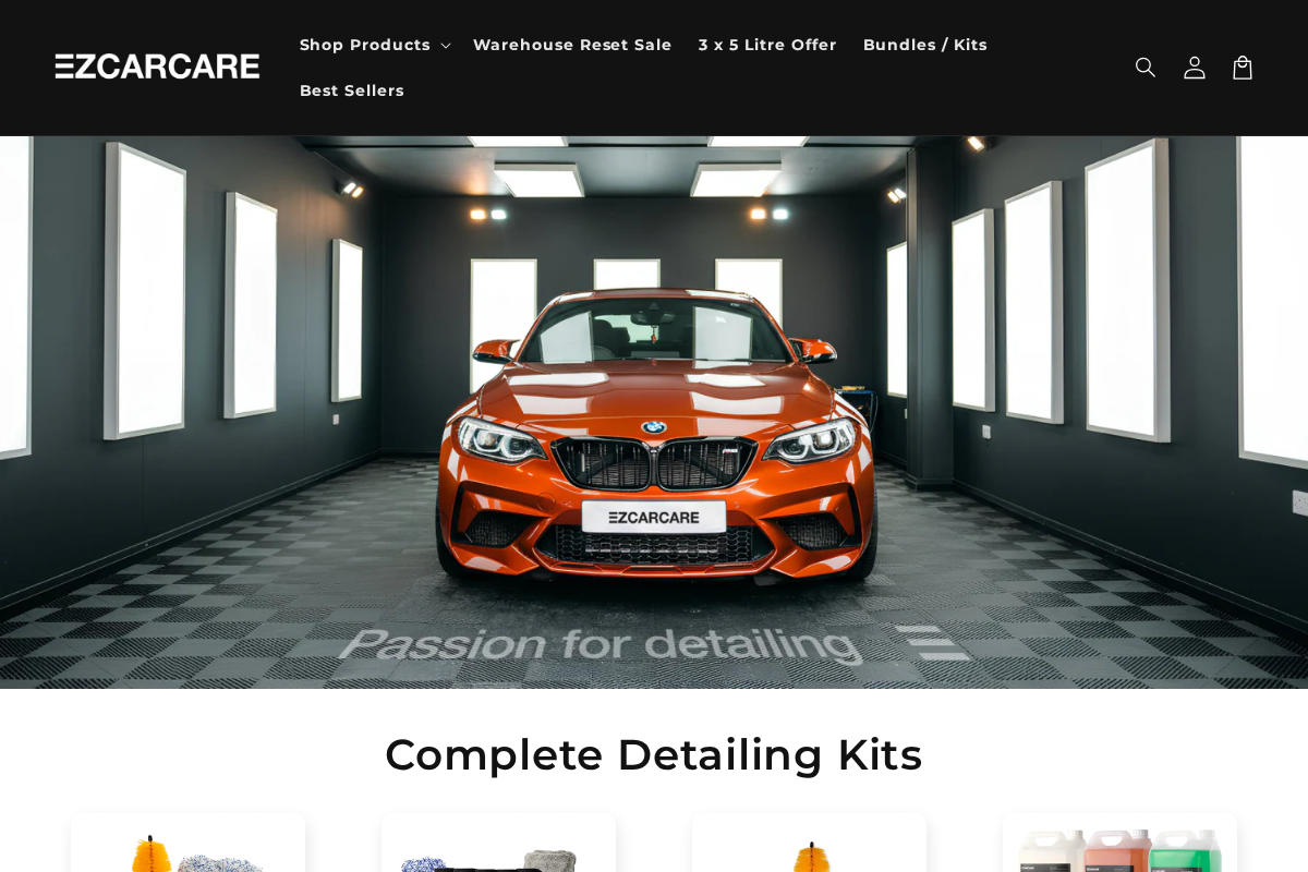 EZ Car Care homepage screenshot