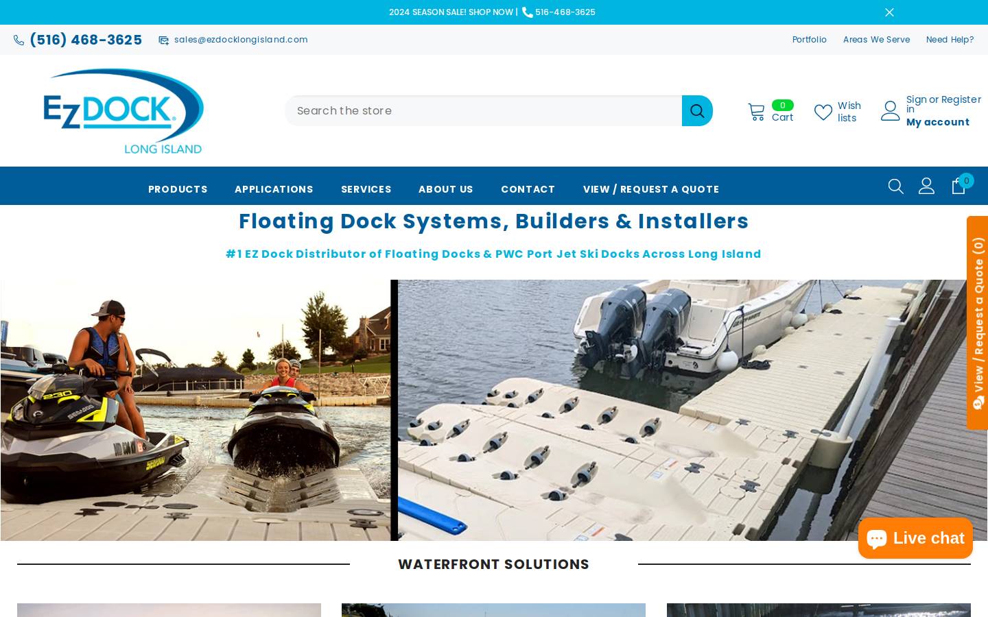 ezdocklongisland.com homepage screenshot