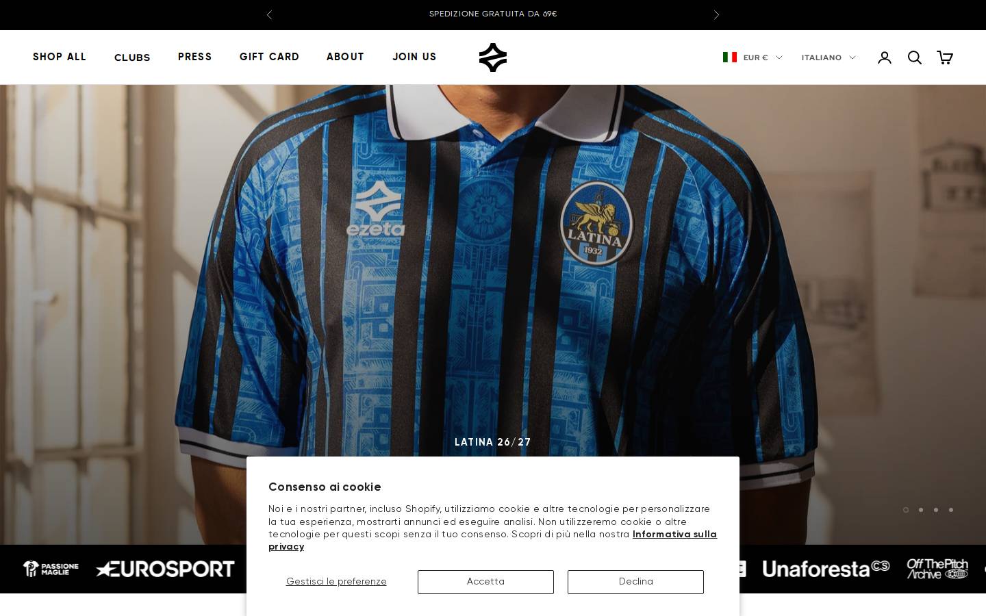 ezeta.it homepage screenshot