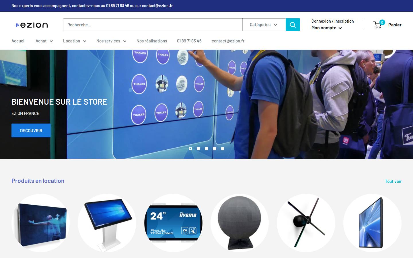 ezion-france.com homepage screenshot
