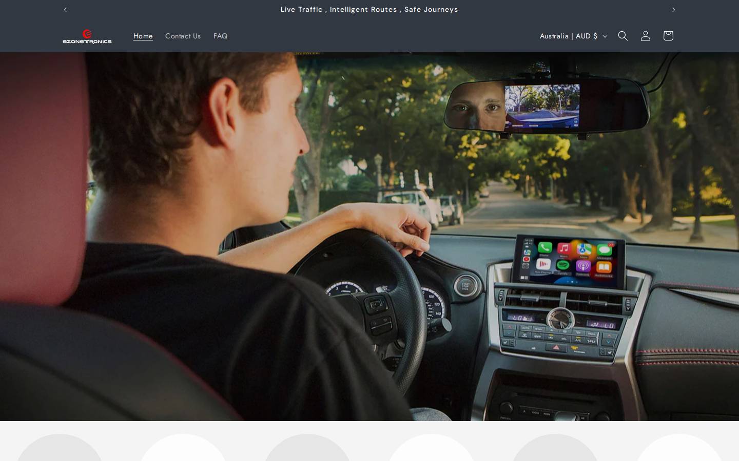 ezonetronics.com homepage screenshot