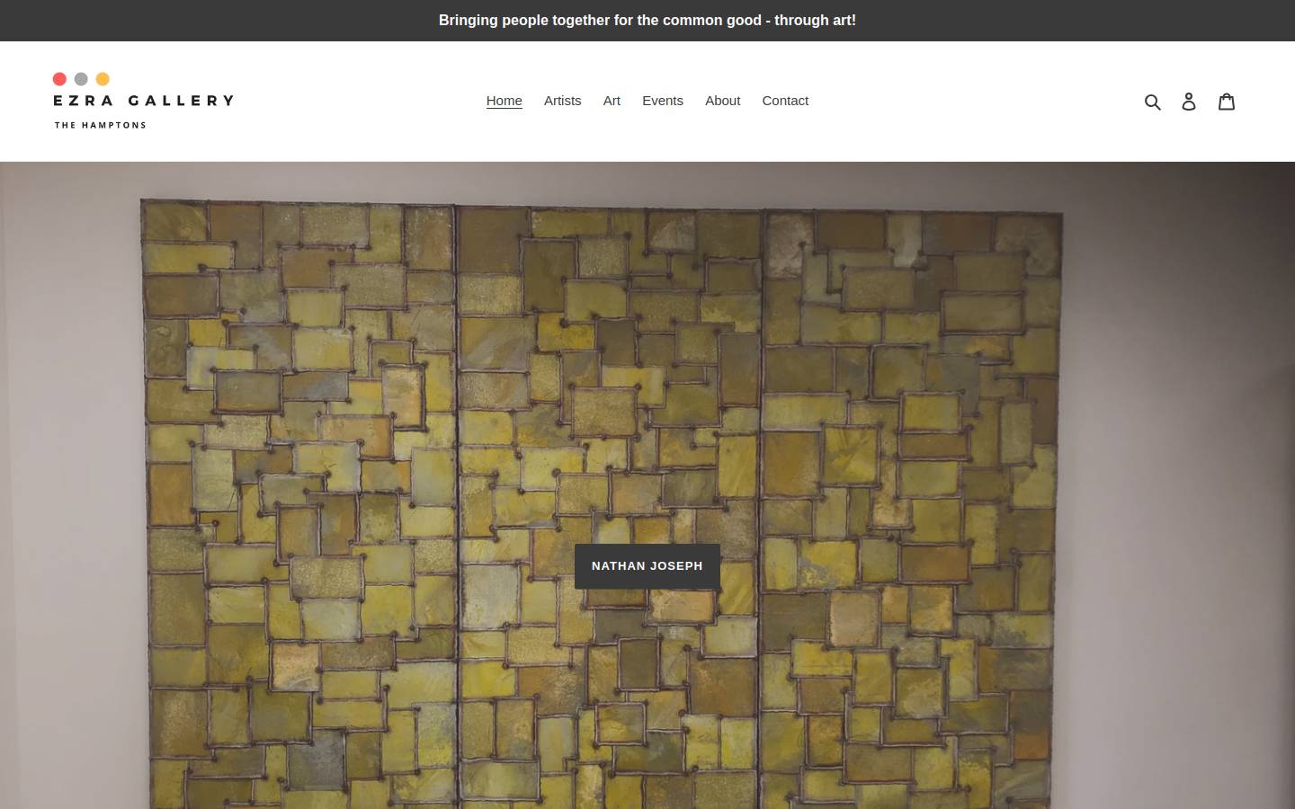ezragallery.com homepage screenshot