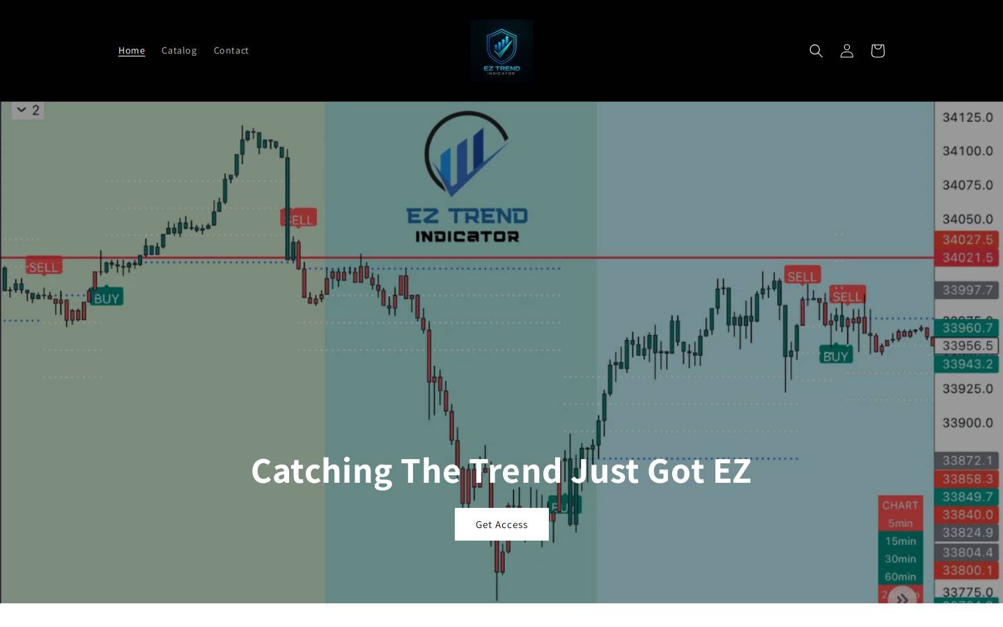 eztrendindicator.com homepage screenshot
