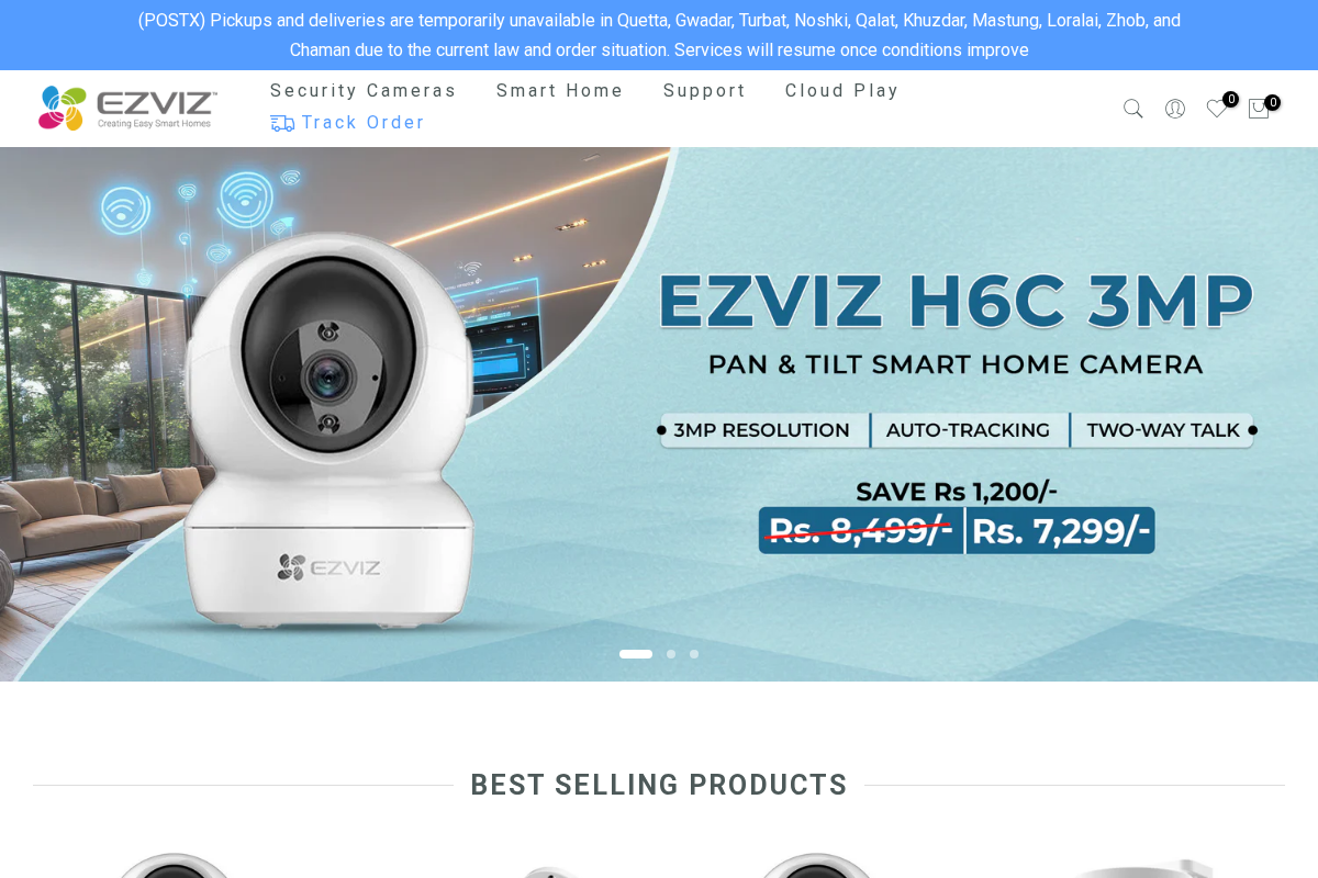Ezvizstore.pk homepage screenshot