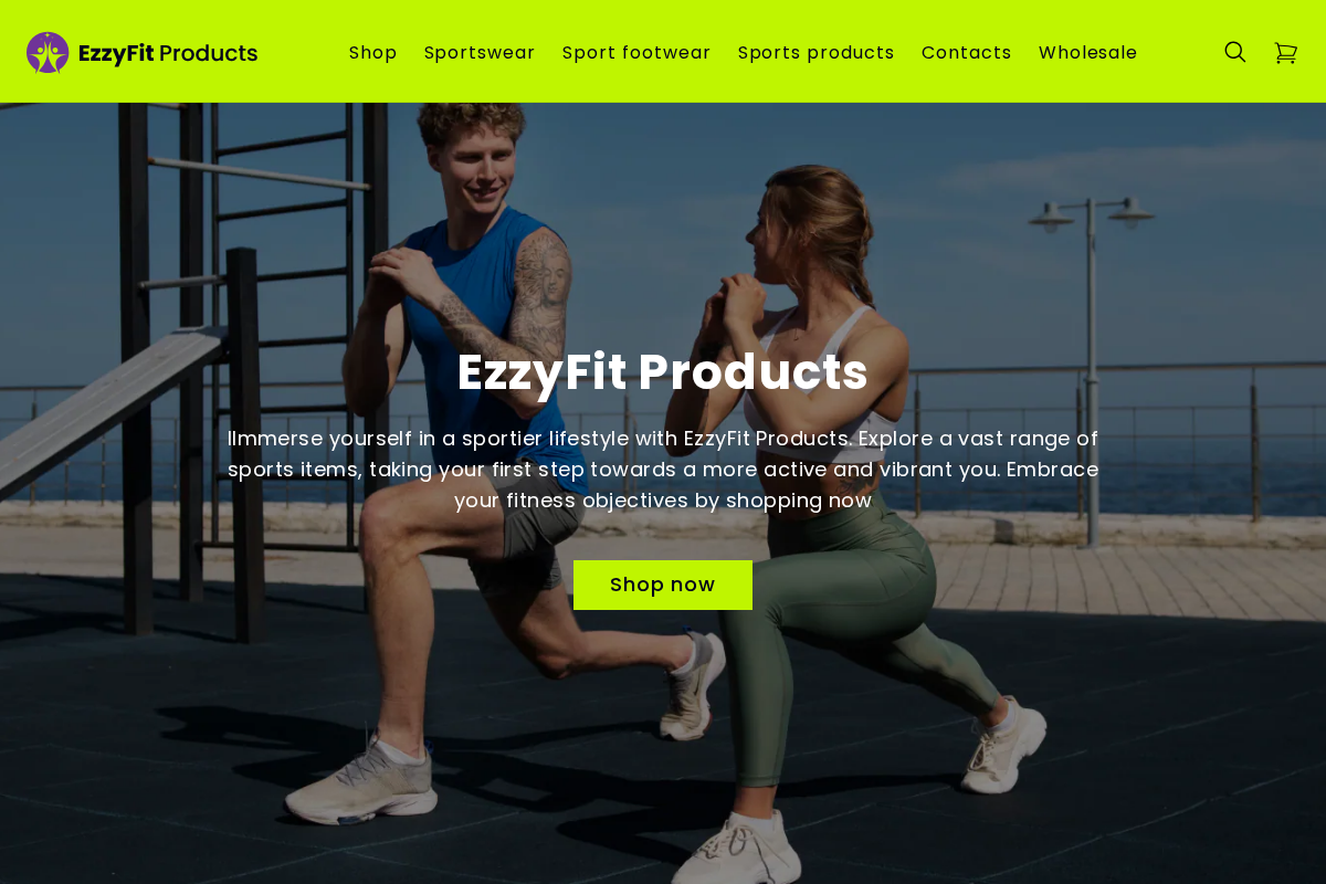 ezzyfit-products.com homepage screenshot
