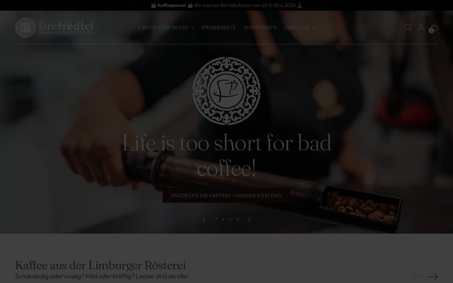 f13caffe.de homepage screenshot