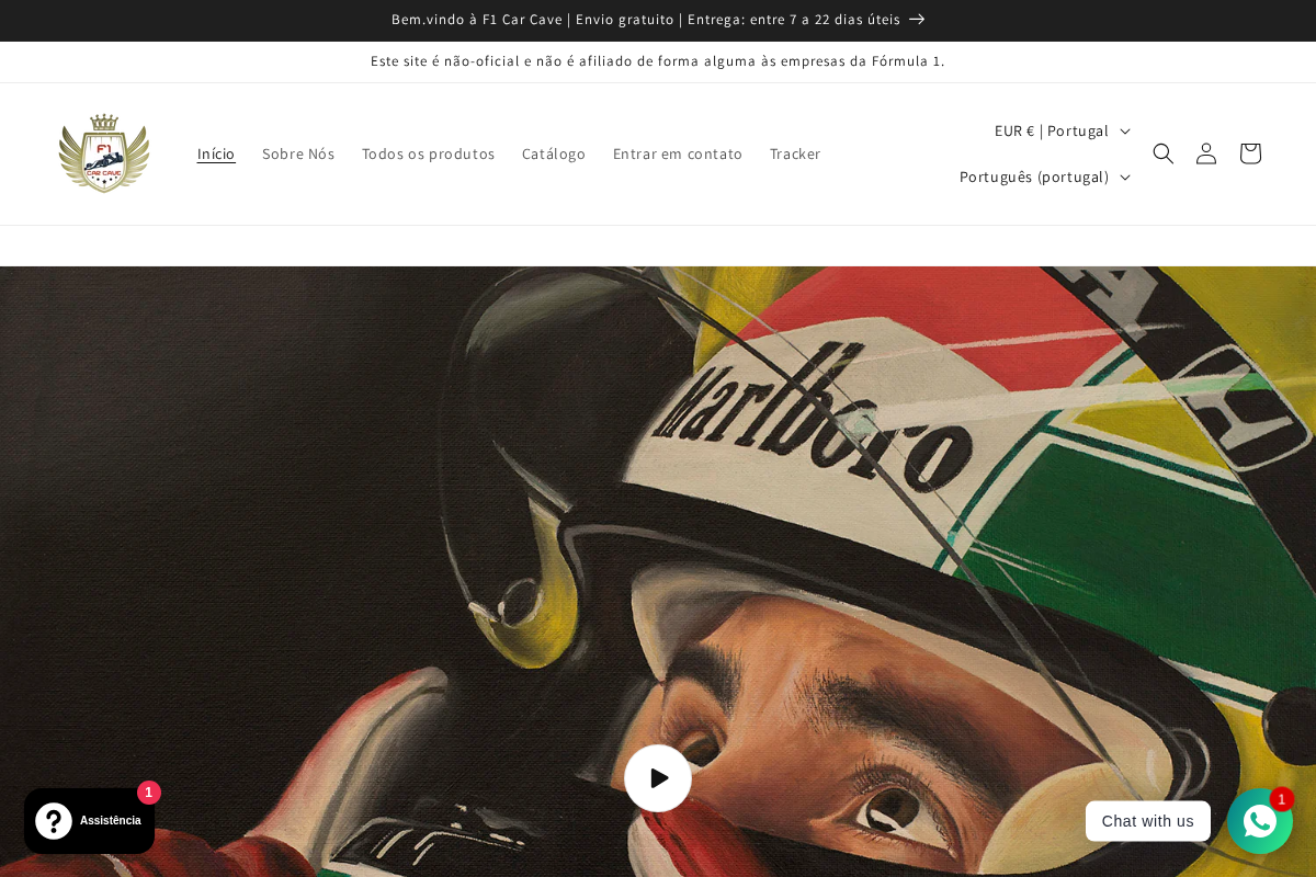 f1carcave.com homepage screenshot