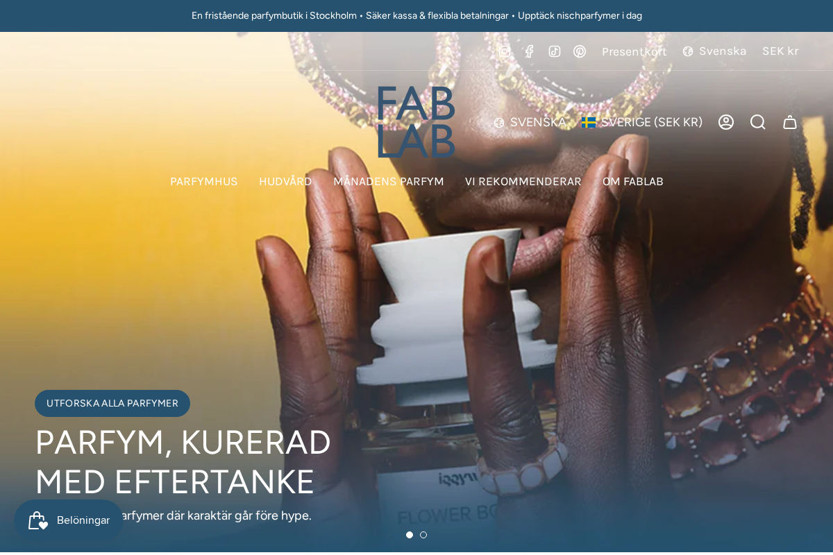 FABLAB AB homepage screenshot