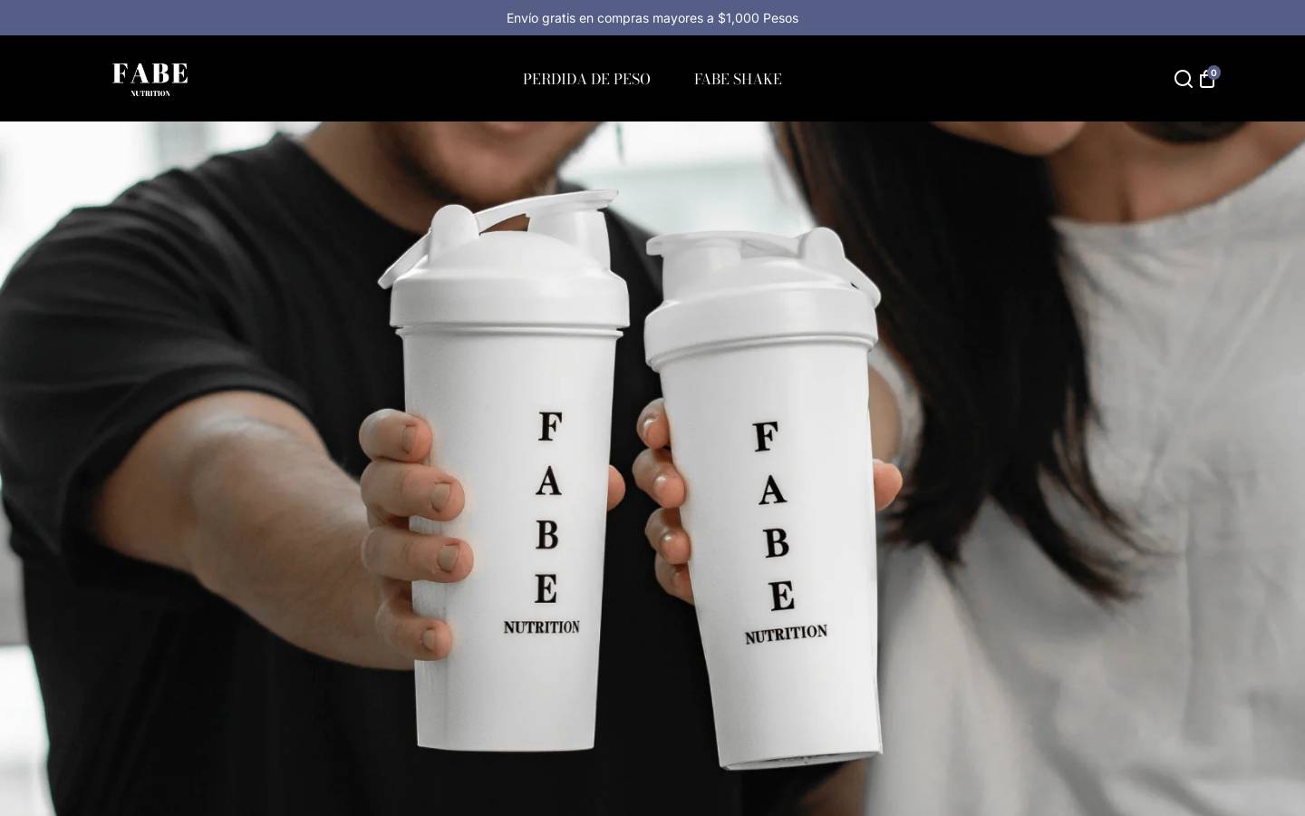 fabenutrition.com homepage screenshot