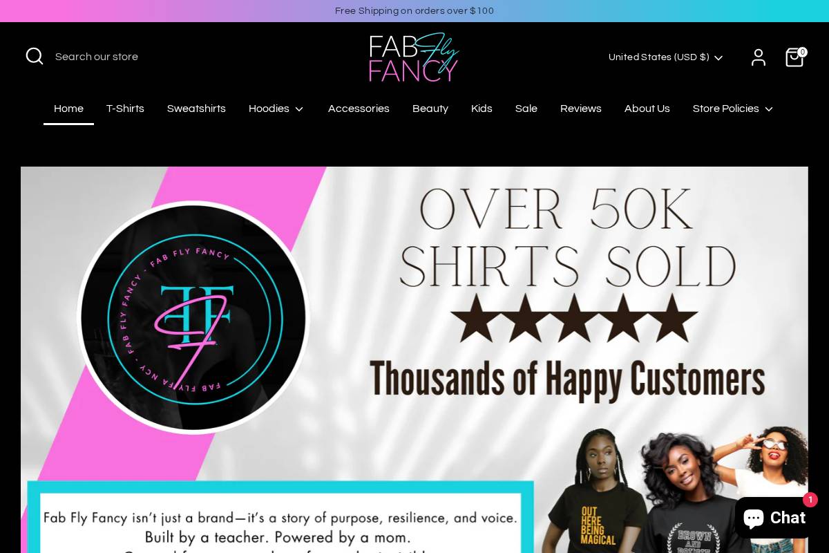 fabflyfancy.com homepage screenshot