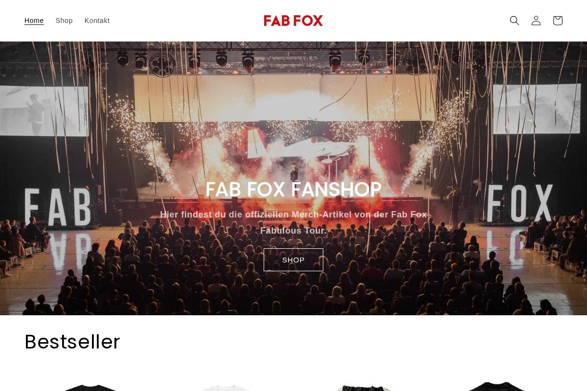 fabfox.shop homepage screenshot