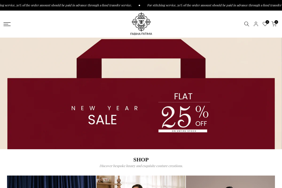 Fabiha Fatima homepage screenshot