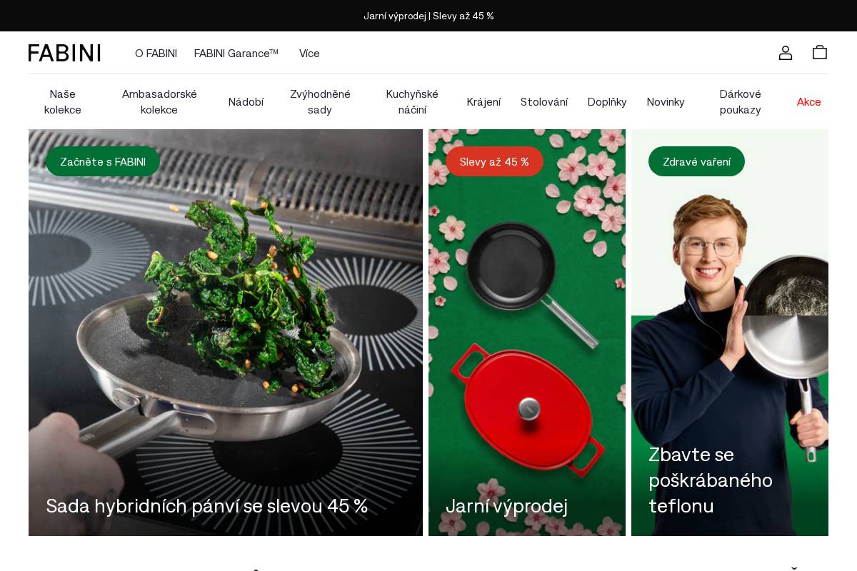 fabini.cz homepage screenshot