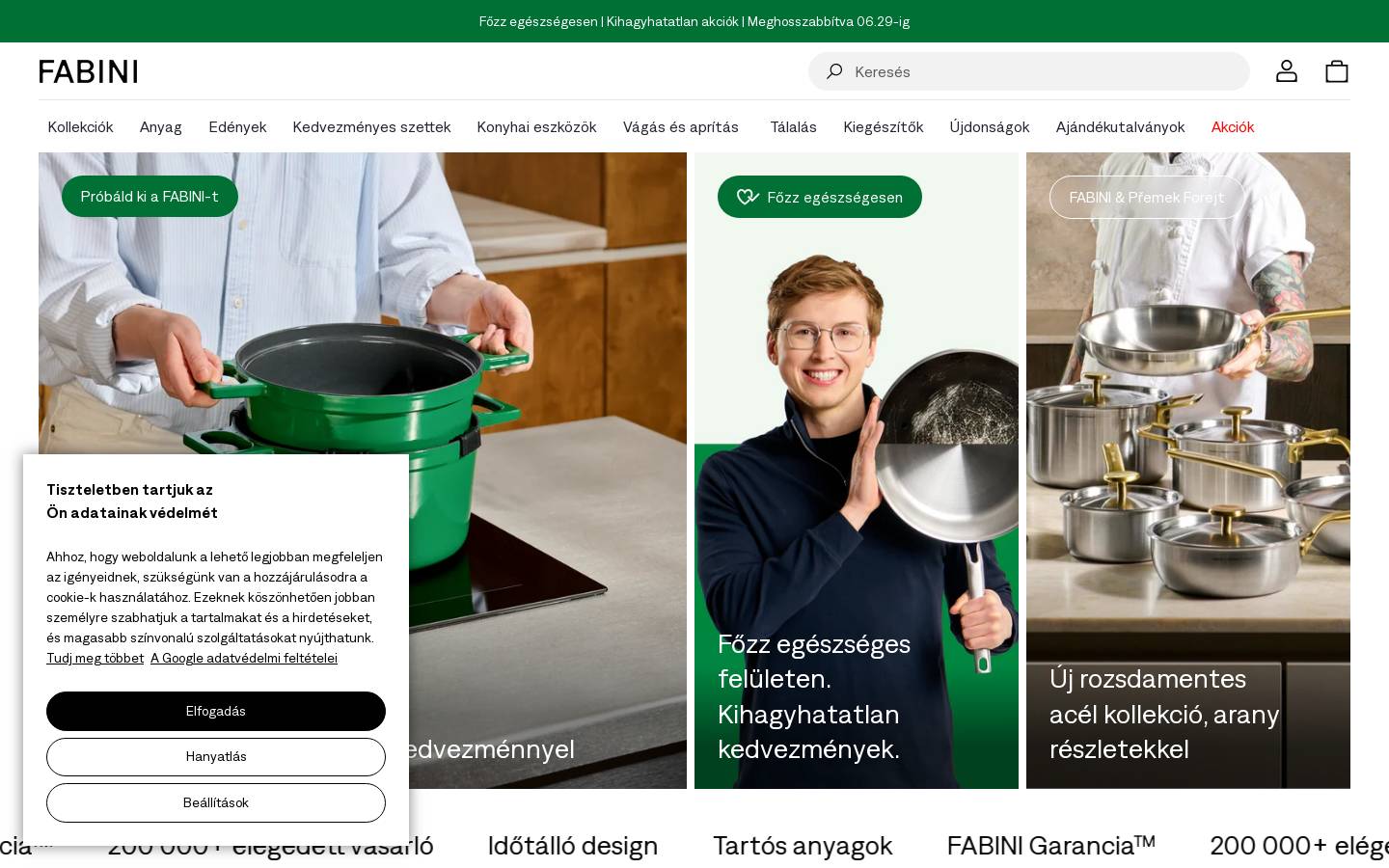 fabini.hu homepage screenshot