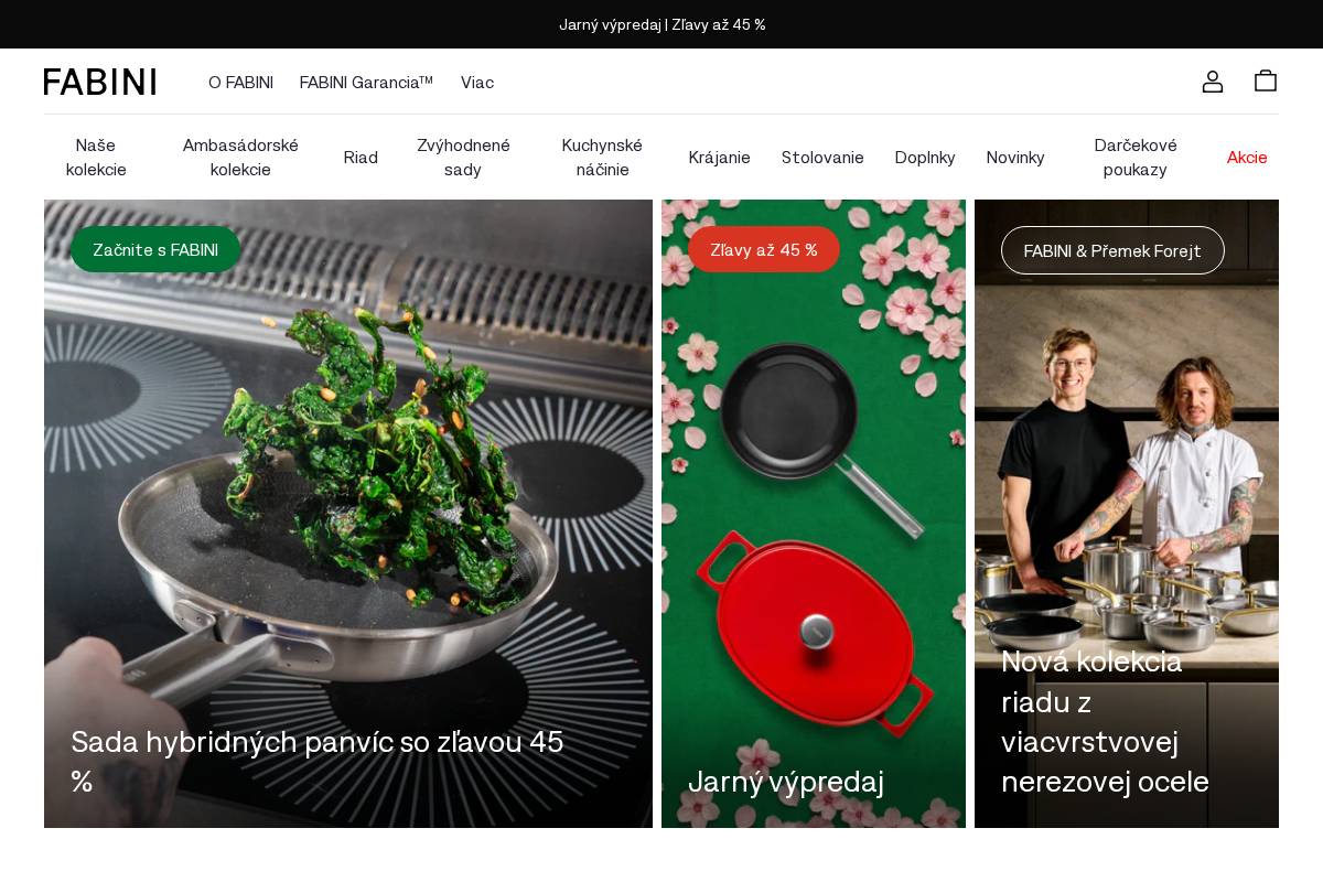 fabini.sk homepage screenshot