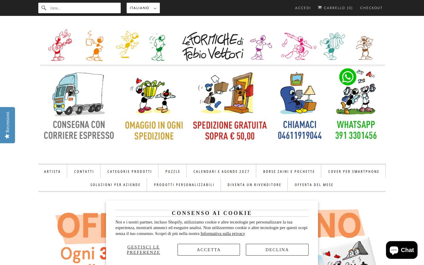 Fabiovettori homepage screenshot