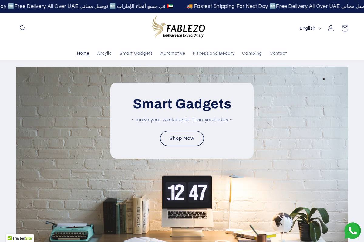 fablezo.com homepage screenshot