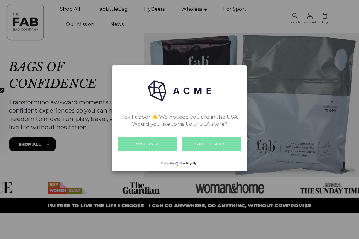 FabLittleBag homepage screenshot