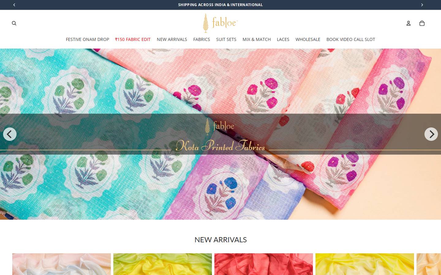 fabloe.in homepage screenshot