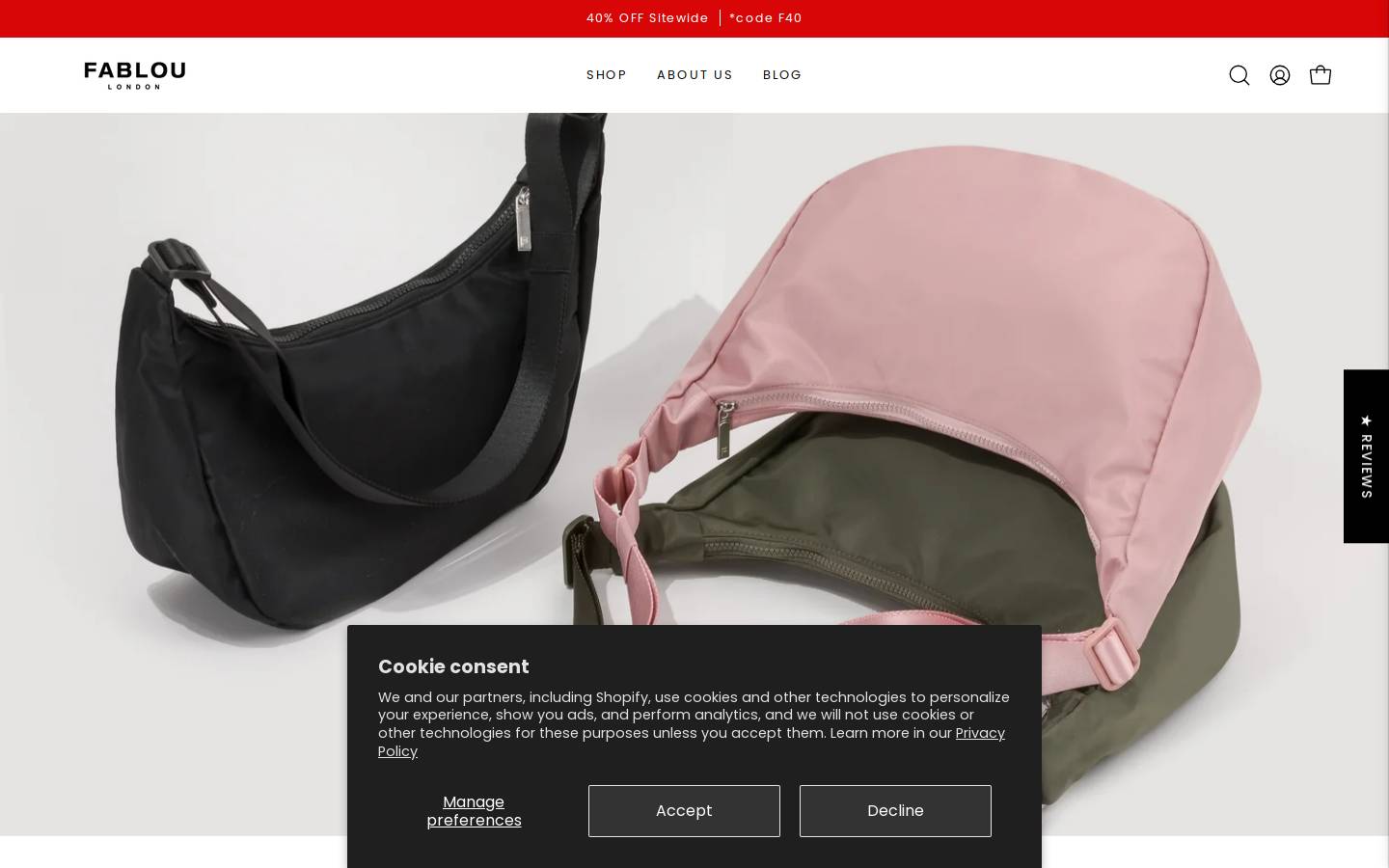FABLOU homepage screenshot
