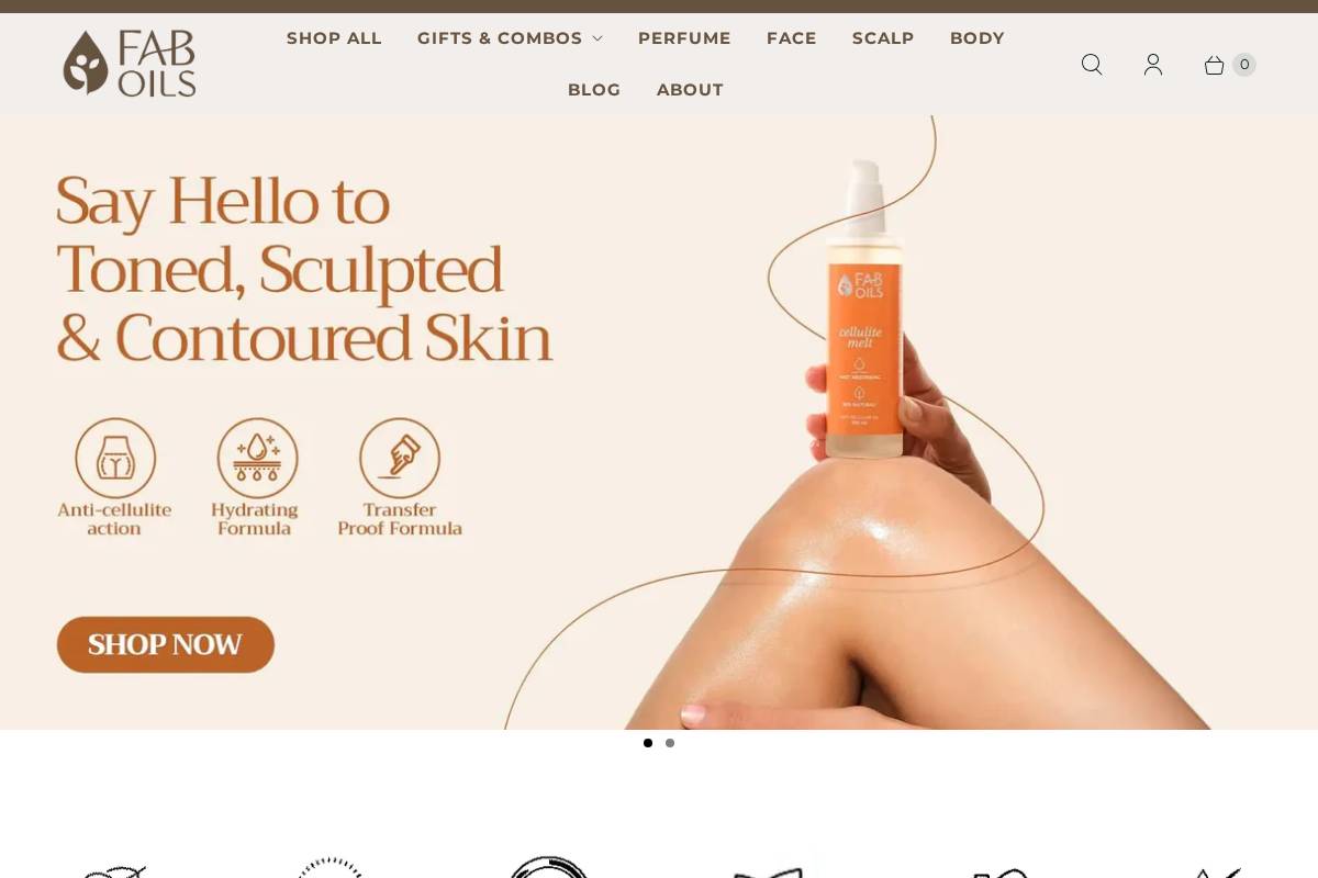 faboils.in homepage screenshot