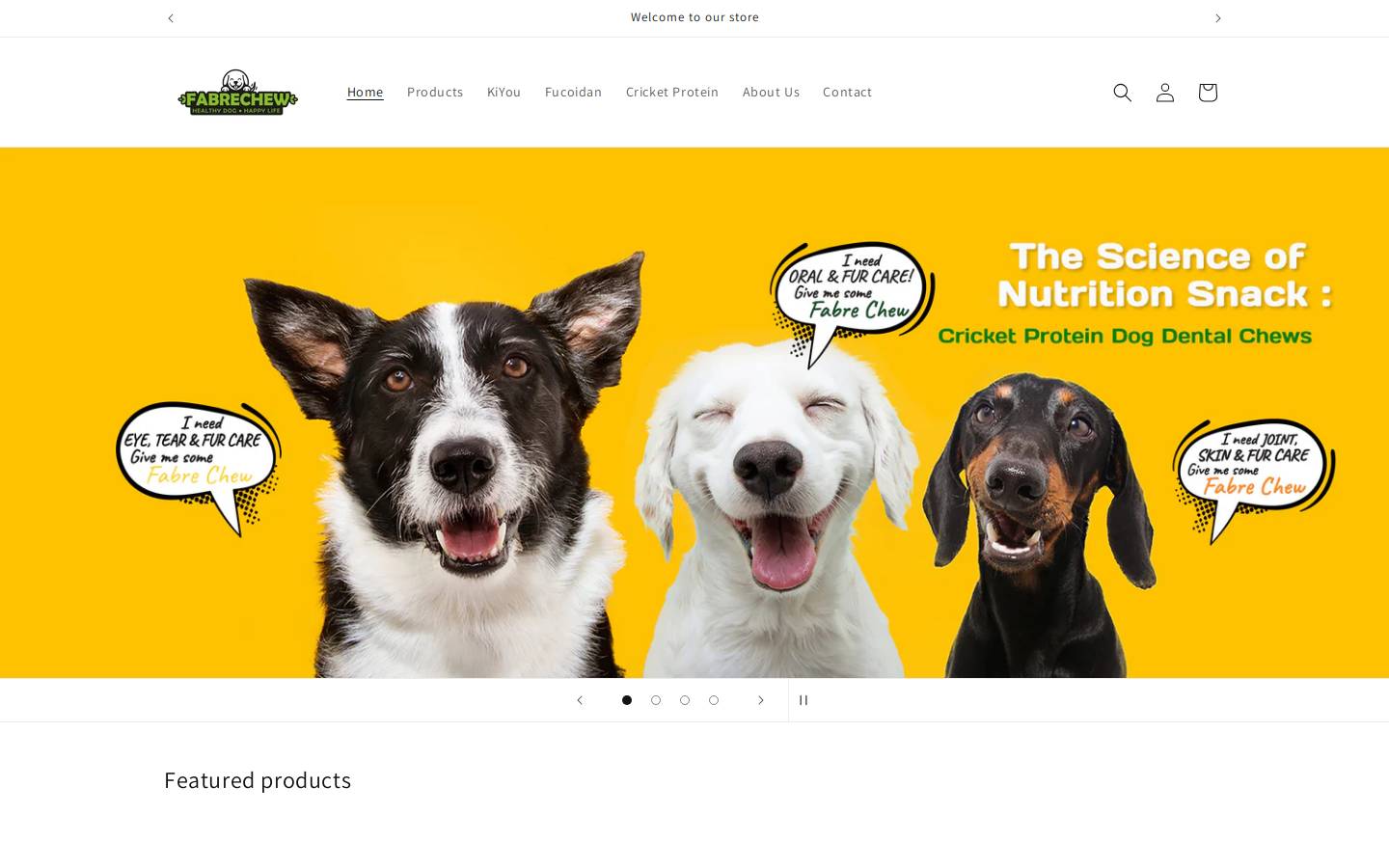 fabrechew.com homepage screenshot