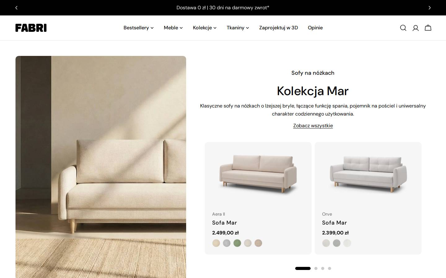 fabri.pl homepage screenshot