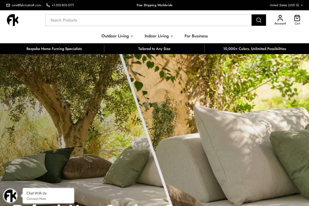 Fabrica Kraft homepage screenshot