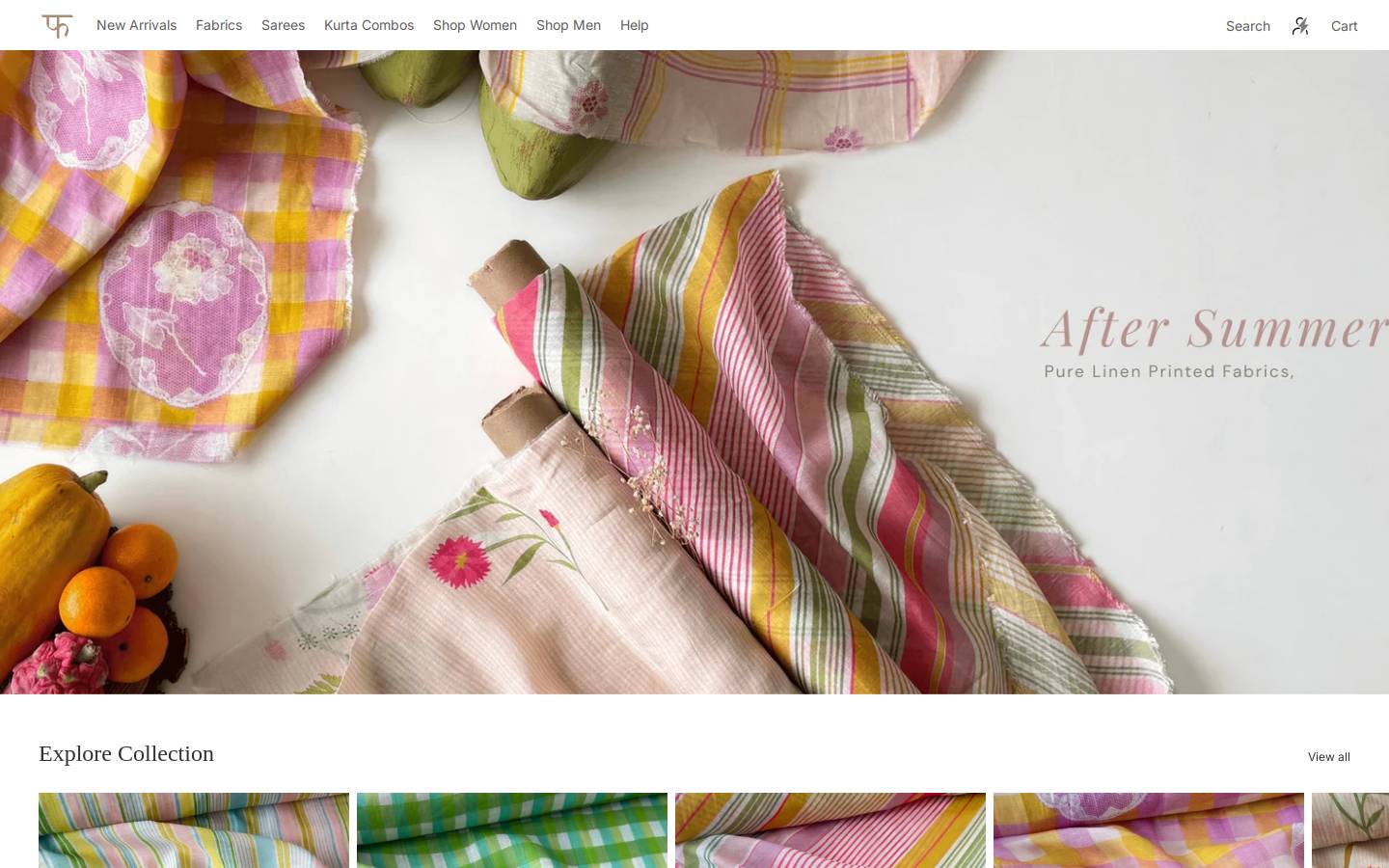 fabricpandit.com homepage screenshot