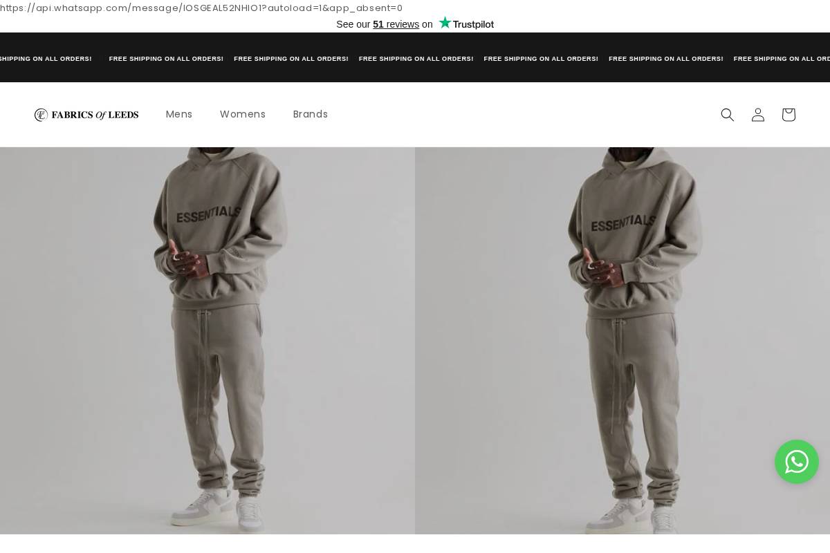 Fabrics of Leeds homepage screenshot