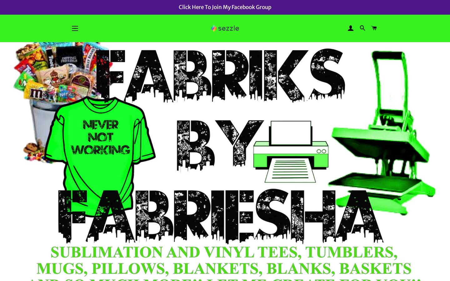fabriksbyfabriesha.com homepage screenshot