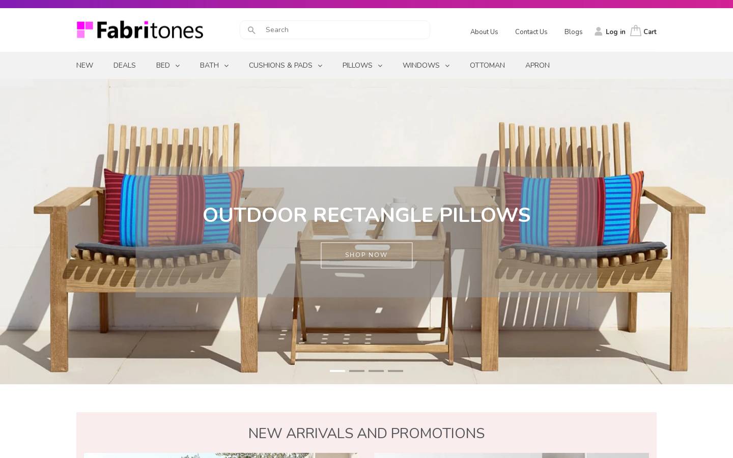 fabritones.com homepage screenshot