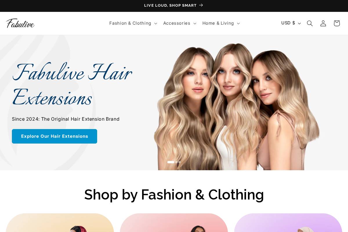 fabulive.com homepage screenshot