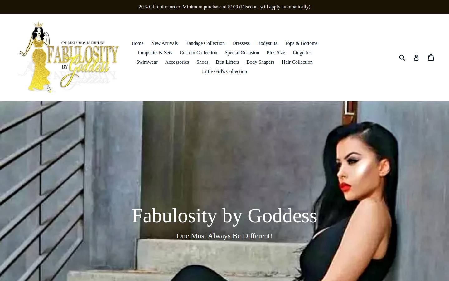 fabulositybygoddess.com homepage screenshot