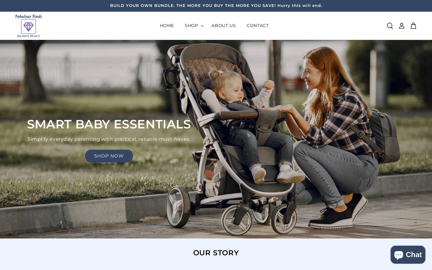 fabulousfindsstore.com homepage screenshot