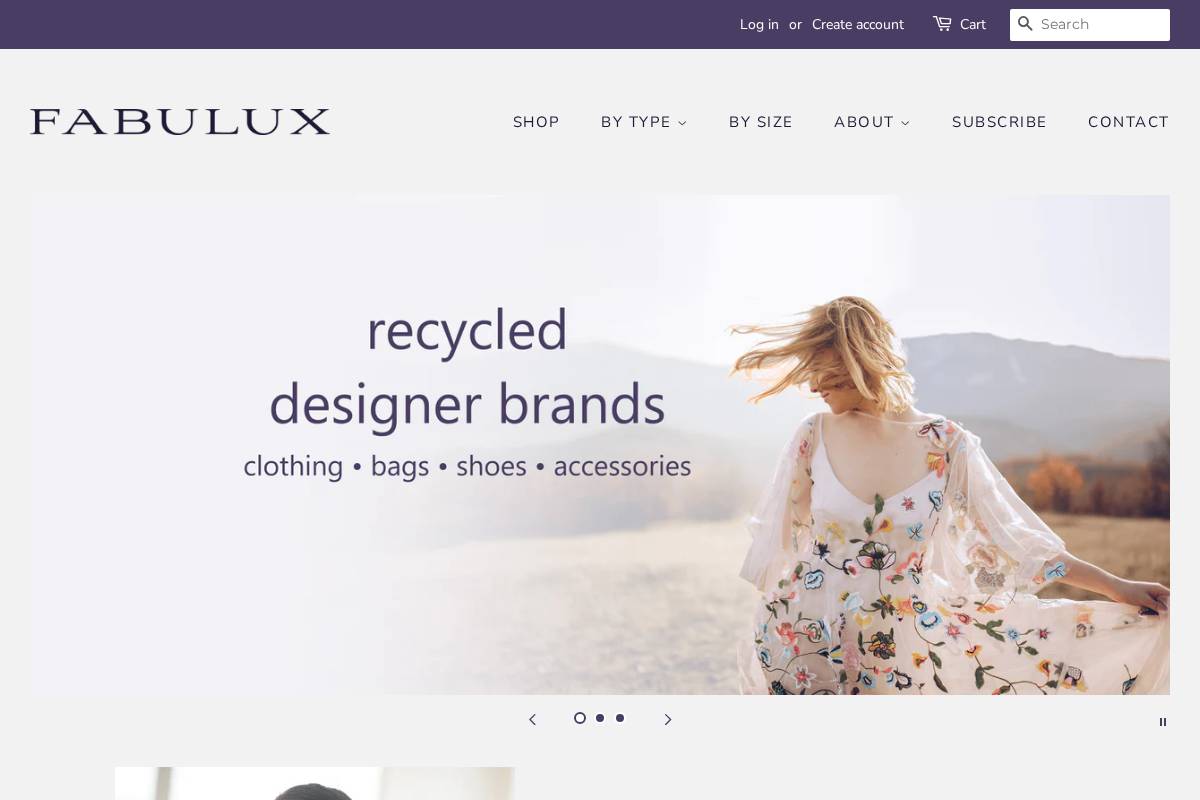 fabuluxclothing.com homepage screenshot