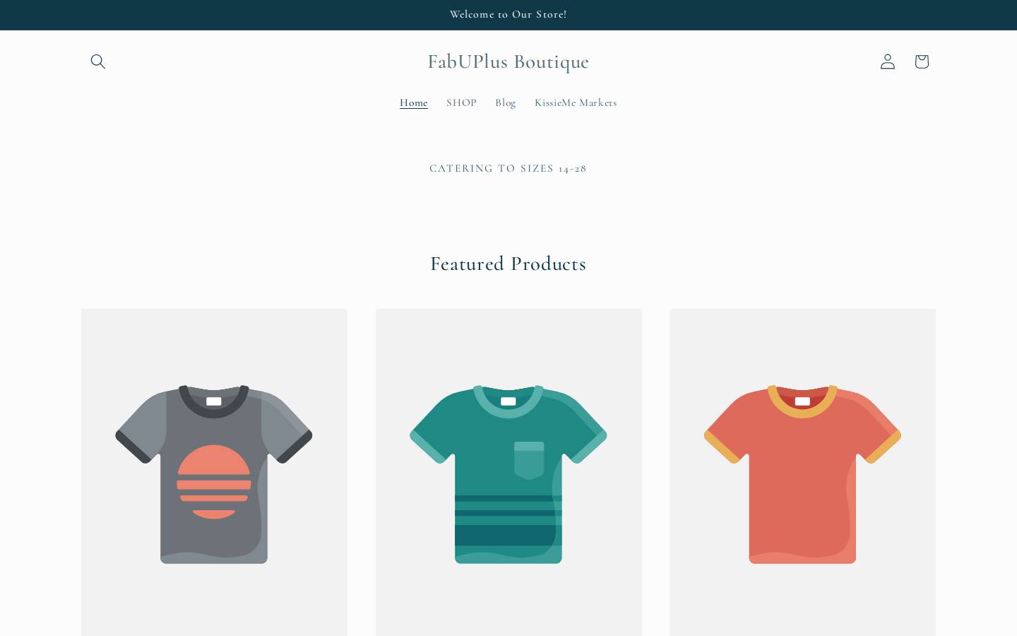 fabuplusboutique.com homepage screenshot