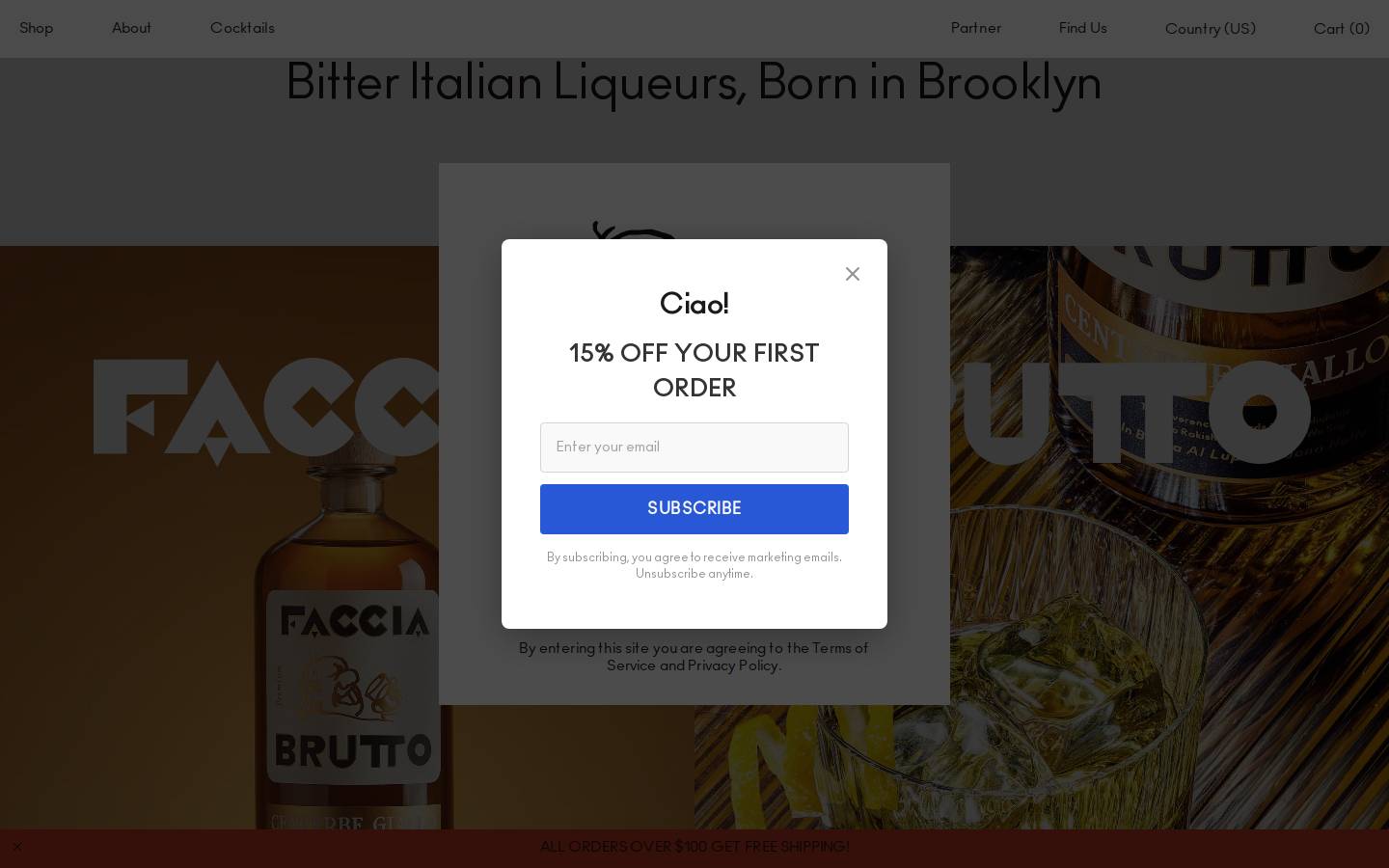 facciabruttospirits.com homepage screenshot