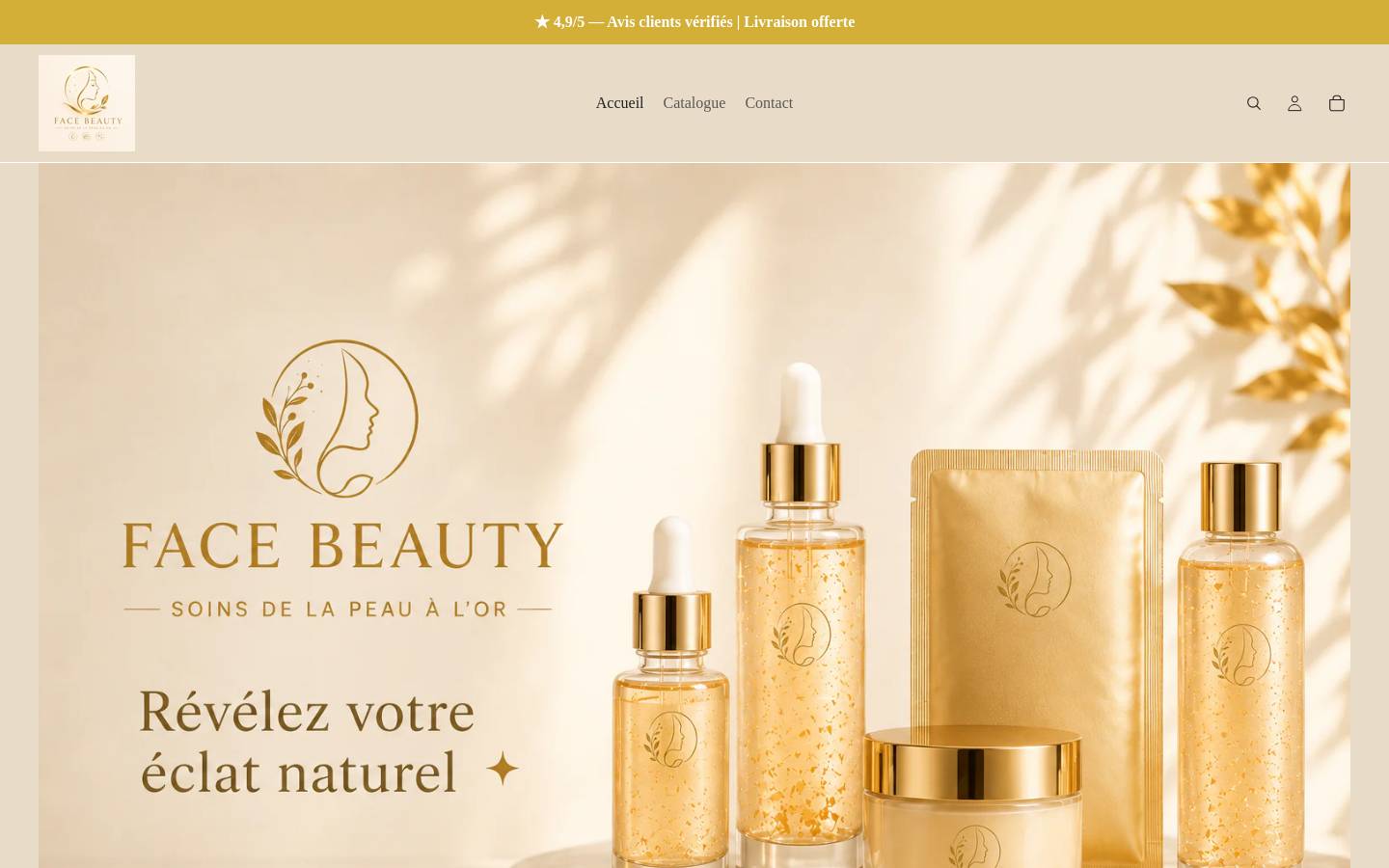 facebeauty.shop homepage screenshot