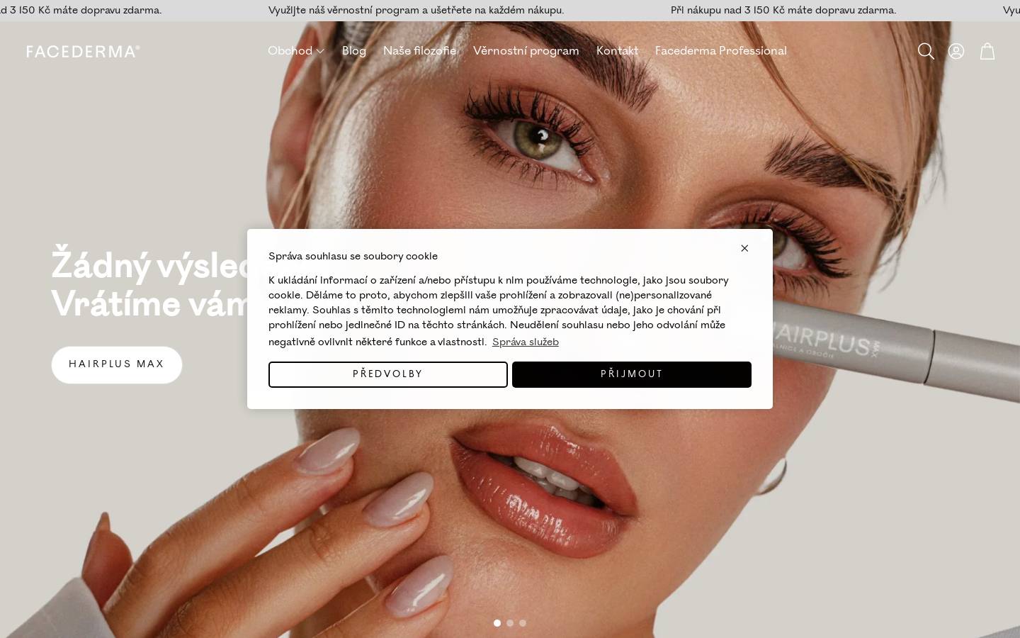 facederma.cz homepage screenshot