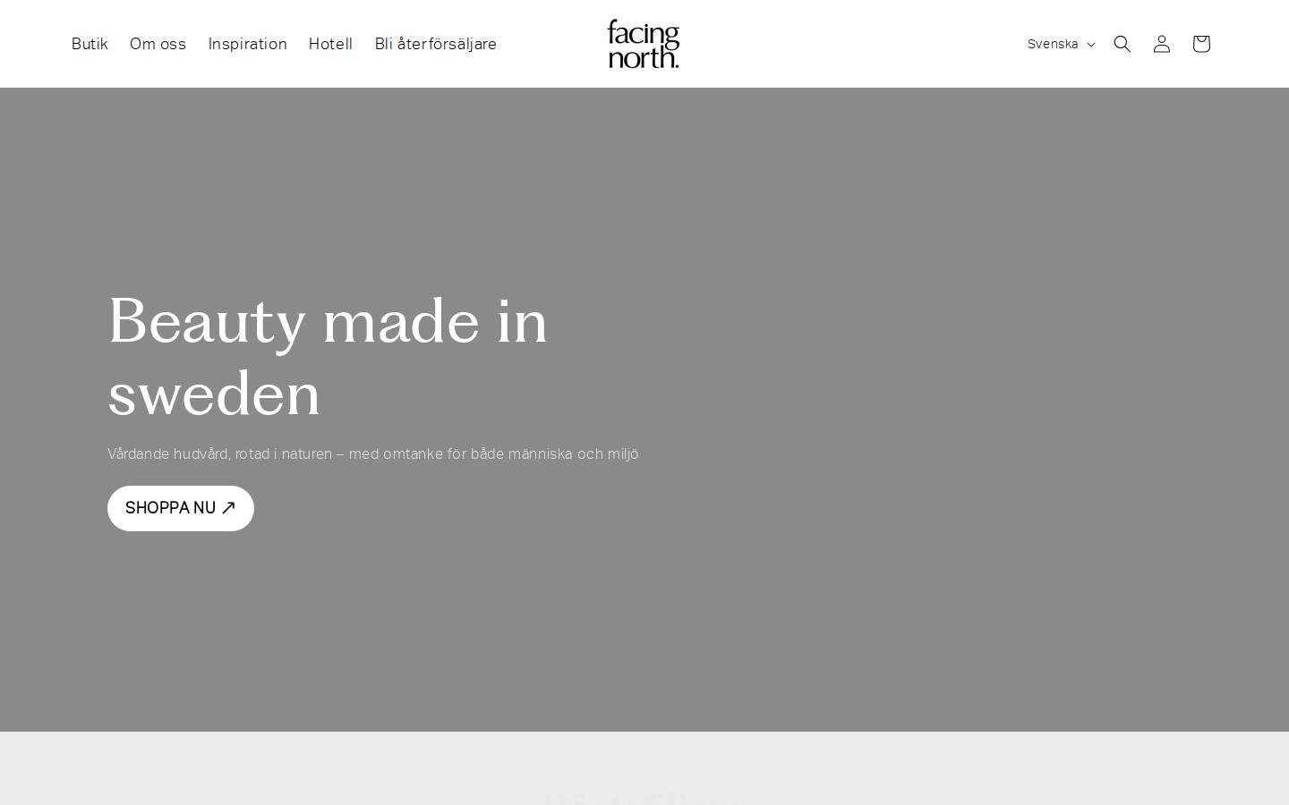 Facingnorth homepage screenshot