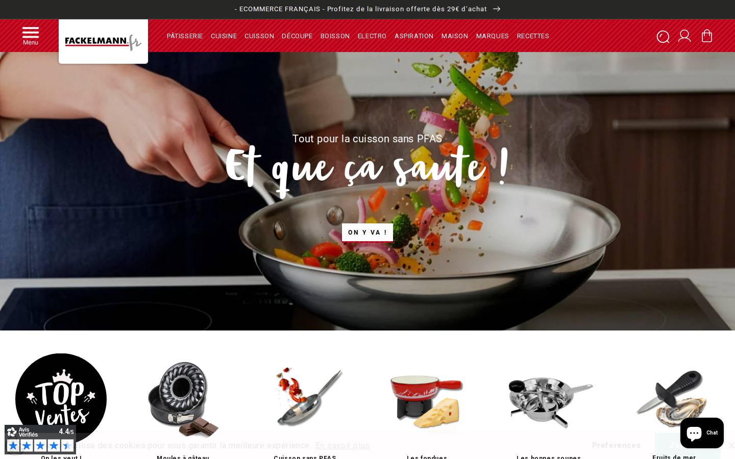 fackelmann.fr homepage screenshot