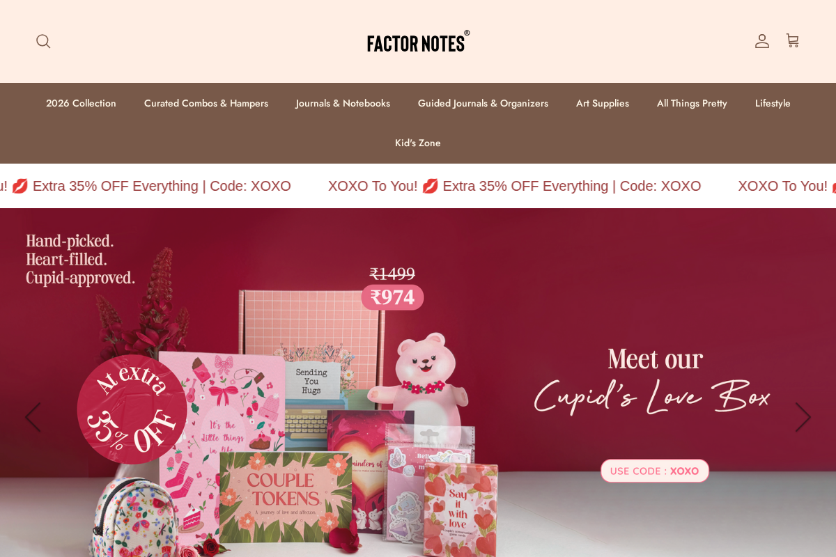 Factor Notes homepage screenshot