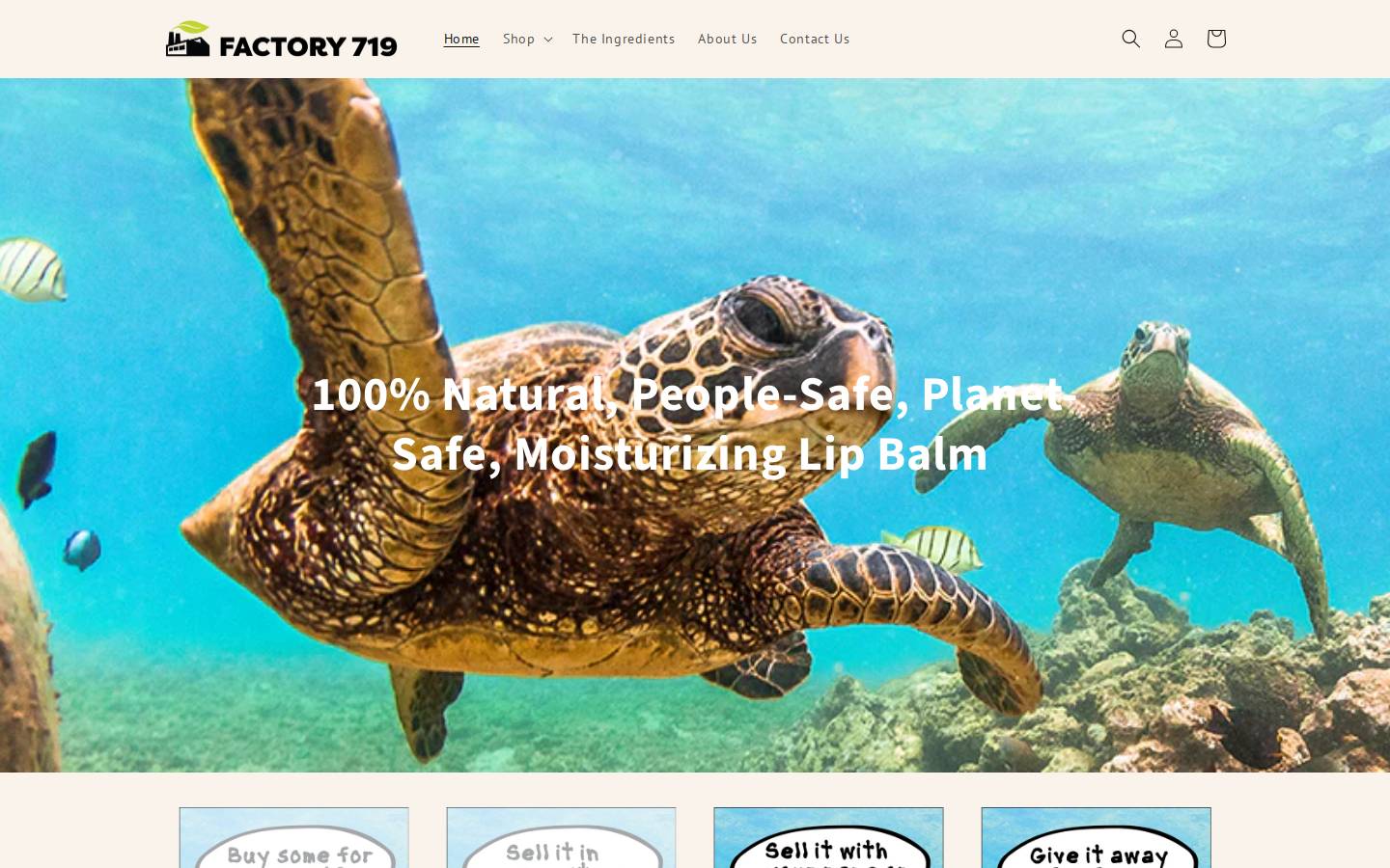 factory719.com homepage screenshot