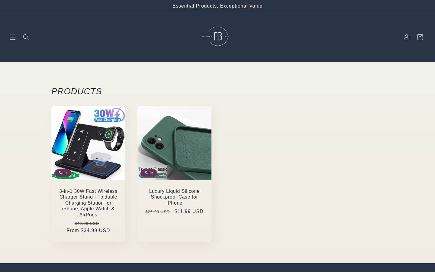 factorybase.com homepage screenshot