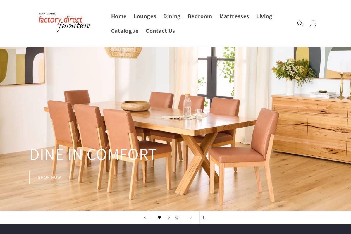 factorydirectfurniture.shop homepage screenshot
