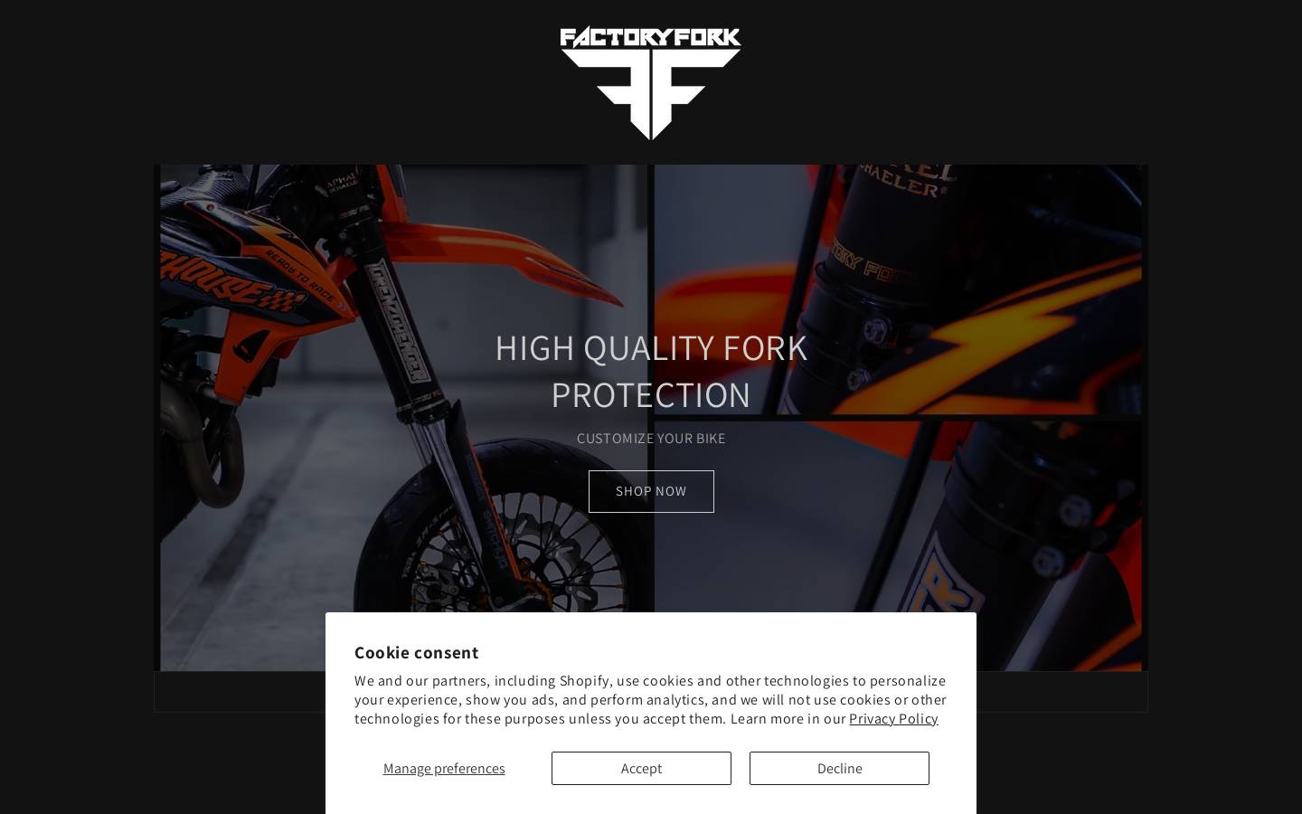 Factoryfork homepage screenshot